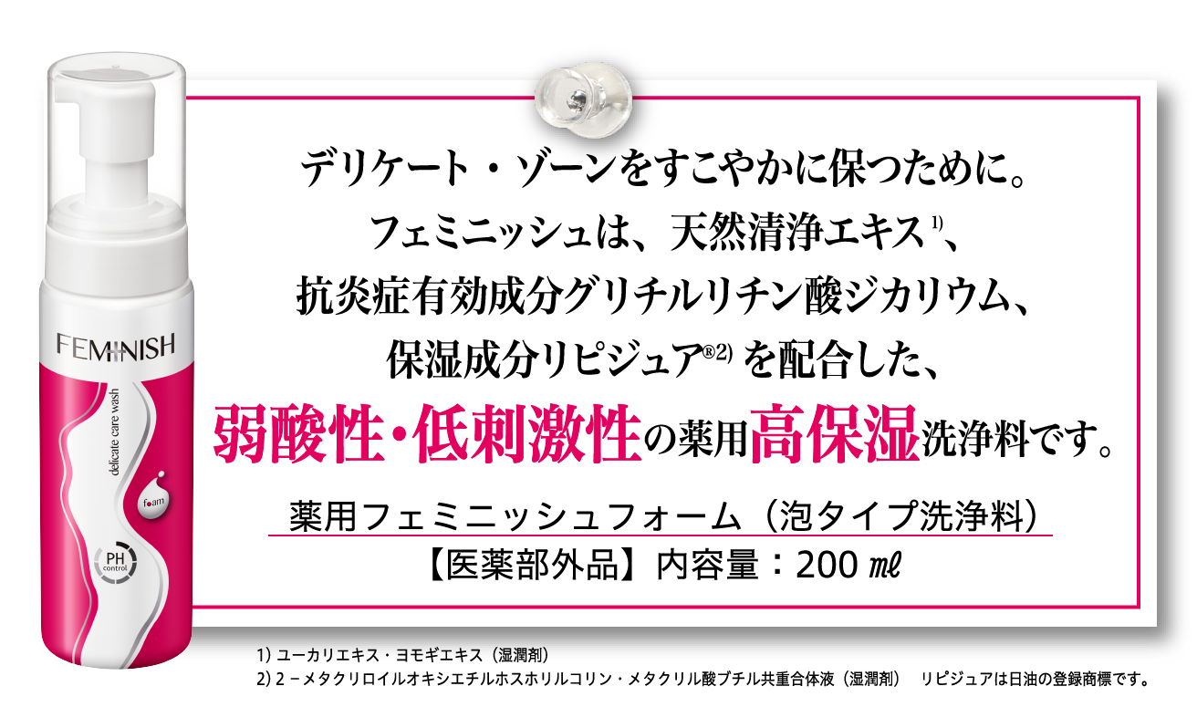 薬用フェミニッシュフォーム（泡タイプ洗浄料）メイン画像